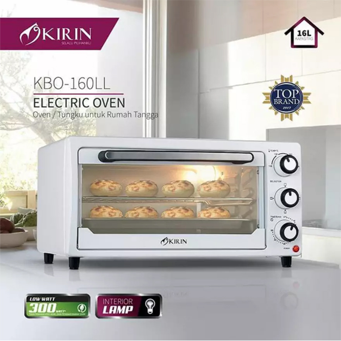 Kirin KBO-160LL Oven Listrik Low Watt With Lamp